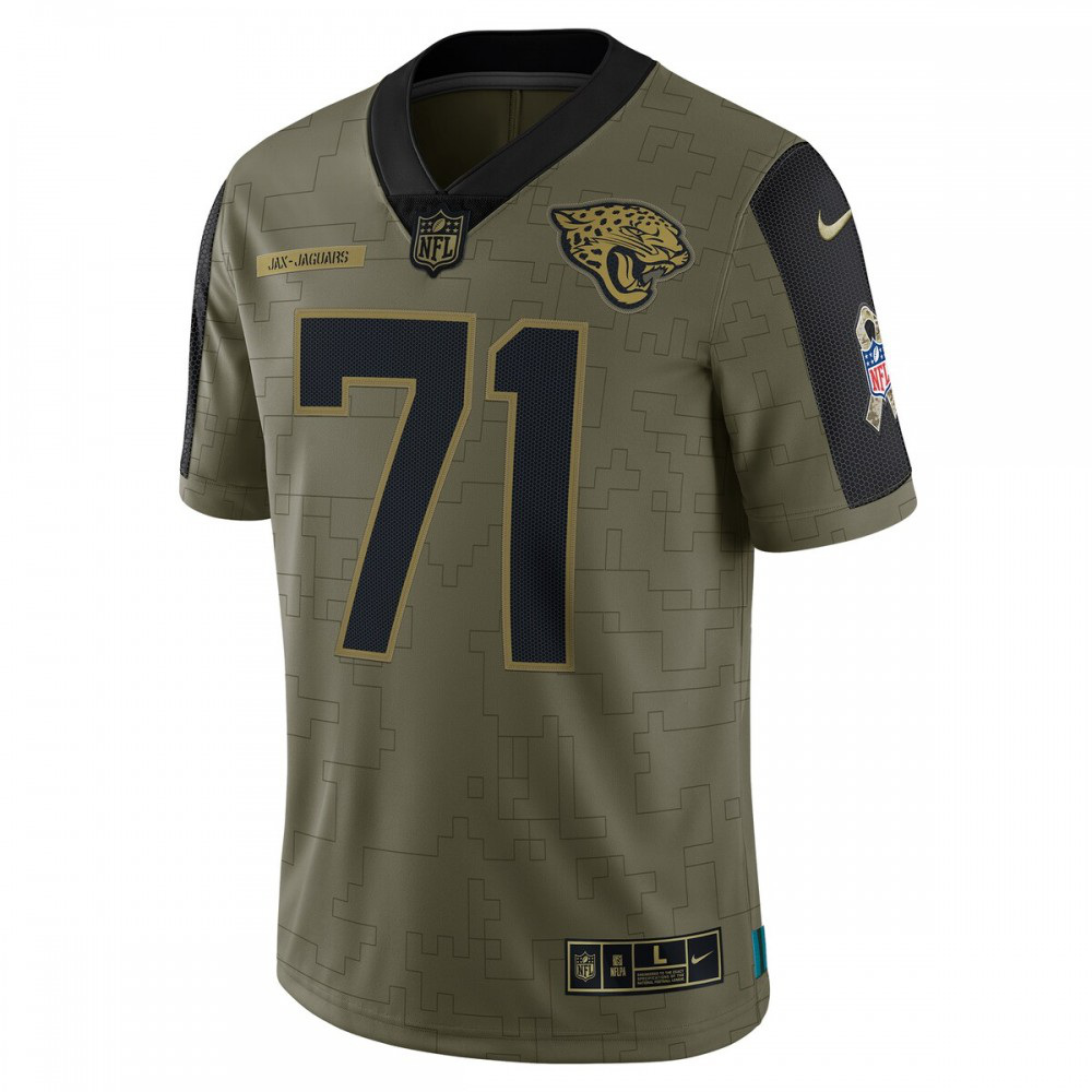 Tony Boselli Jacksonville Jaguars Nike 2021 Salute To Service Retired Player Limited Jersey - Olive-GridironStore